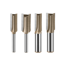Fraise en bout en carbure revêtue d'étain ALTIN de 4mm de diamètre de tige personnalisable pour la sculpture sur bois Machine CNC Support ODM/OEM
