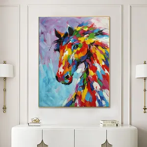 Abstract Horse Painting Paintings And Wall Arts Horses Oil Painting Canvas Wall Art Horses 4