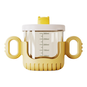 Taza de agua para niños de 300 ml con pajita y doble asa, fácil de limpiar, para niños de 1 a 2 años - Product Image 2