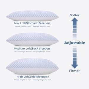 New Fabric Ultra Soft <strong>Luxury</strong> <strong>Bamboo</strong> Shredded Memory Foam Bed Cooling <strong>Pillow</strong> - Product Image 5