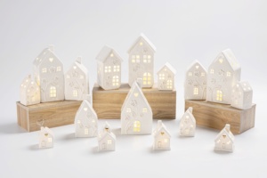 <span class=keywords><strong>Casa</strong></span> <span class=keywords><strong>de</strong></span> Cerámica Decorativa, Única y Popular para Pascua, con LED en el Interior, para Decoración del Hogar en Primavera - Product Image 3
