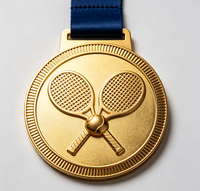 Médailles en métal personnalisées pour compétitions sportives, en alliage de zinc, plaquées or, argent et bronze, avec gaufrage 3D, trophée de champion, médaille de pickleball