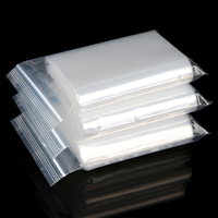 Sacs en plastique transparents personnalisables en PE avec fermeture éclair, taille sur mesure, réutilisables, impression par gravure, fabricant chinois