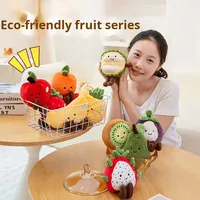Jouets en peluche amusants et écologiques pour ananas et pastèque pour machine à griffes Plantes durables et mignonnes Oreiller en peluche personnalisé