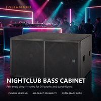 Cabinet Subwoofer Professionale Doppio da 18 Pollici 1200W RMS/4800W Picco 4 Ohm Alta Sensibilità 100dB PA Bass per Audio Live