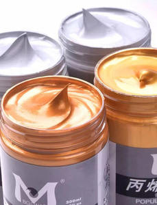 Arte <span class=keywords><strong>con</strong></span> purpurina Pintura acrílica metálica Oro Plata 100ml 300ml 500ml 1200ml Estudiante Colores metálicos Acrílicos en la pared Camisa - Product Image 3