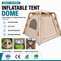 Tente gonflable d'extérieur pour le camping, abri dôme familial, tente de randonnée gonflable à ouverture rapide