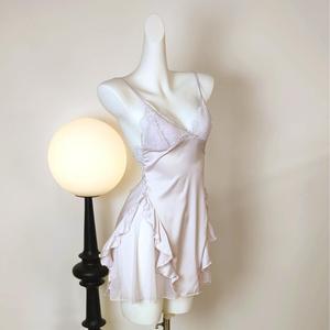 ชุดชั้นในเซ็กซี่สำหรับผู้หญิงชุดนอนปักลายลูกไม้โปร่งใส - Product Image 3