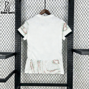 2526 Portugal Women's Football Team White and Red-Green Polka Dot Football <strong>T</strong>-<strong>Shirt</strong> Durable Stitching Sports Top - Product Image 1