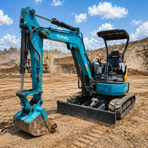 En stock, vente flash : Mini-excavatrice Kubota 3t, marque japonaise d'origine, mini-pelle sur chenilles, excavatrice d'occasion, mini-excavatrice pour usage domestique. - Product Image 5