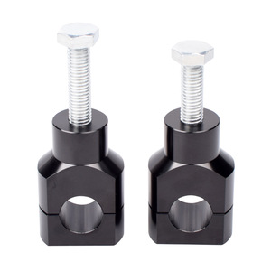CNC Aluminum Handlebar Riser Kit 25mm <b>Black</b> Silver Motorcycle Modification Mounting <b>Bracket</b> For Harley Davidson Honda XL - Product Image 1