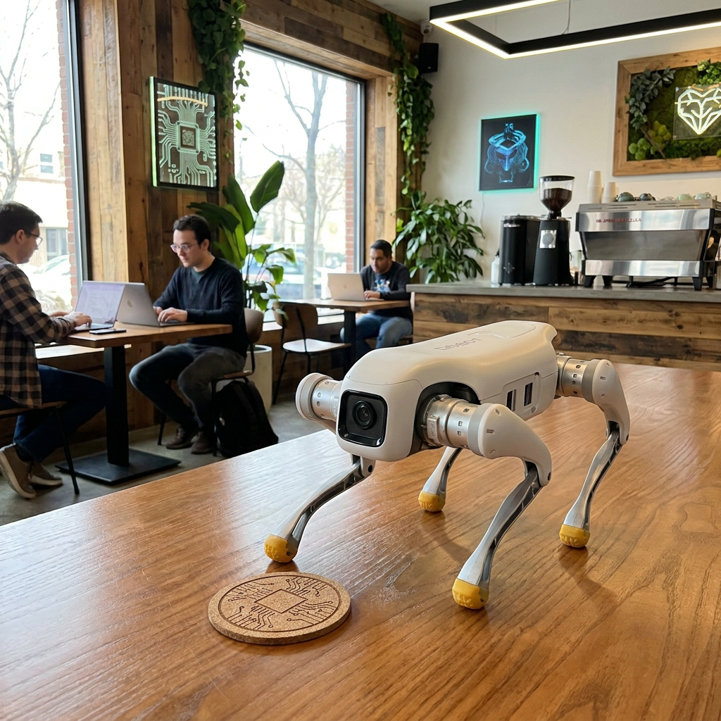 D1Edu Digital Smart High-Tech Automatic Intelligent Tech Themed Cafe Rapid Deployment Setup Robot Dog Professional Grade 5kg
