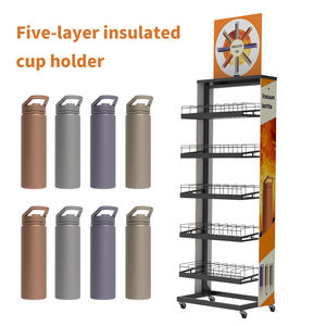 Espositore per tazza grande a 5 livelli da pavimento in piedi da 40 once - Product Image 3