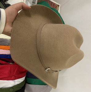 Sombrero De Vaquero 100% Sombreros De Vaquero De Fieltro De Lana Stetson Para Sombrero De Vaquero Occidental Con Cinturón Diferente - Product Image 6