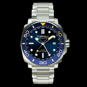 Reloj Mecánico de Buceo de Lujo Personalizado de Alta Calidad, Caja de Acero Inoxidable, Resistente al Agua <span class=keywords><strong>5</strong></span> <span class=keywords><strong>Bar</strong></span>, Reloj Mecánico para Hombre - Product Image 1