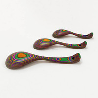 Ensemble de 3 louches en bois de Pakkawood, grandes louches à soupe pour la cuisine, cuillères en bois, ustensiles de cuisine, cuillère pour cuisiner