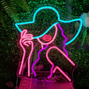 Letrero LED de neón Alien Bar, acrílico verde con diseño de mujer, para decoración de pared en el hogar, oficina, tiendas, empresas, hospitales, alimentado por USB - Product Image 1