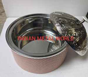 Cacerola de acero inoxidable de diseño vintage, utensilios de cocina, cubiertos, olla caliente de acero inoxidable con tapa atractiva al precio más bajo - Product Image 6