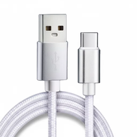 Kabel Data Logo Kustom Berkualitas Tinggi 3ft Tipe C Pengisi Daya Cepat USB Kabel Pengisian Daya Ponsel