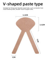 Vticoo L/V-Type Support de tube nasogastrique, Patch de fixation de cathéter médical, Bande de fixation, Consommables médicaux de classe I