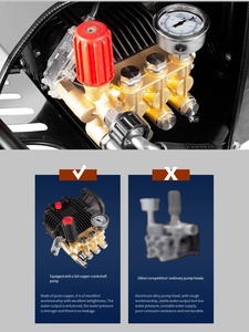 Lavadora a Presión Comercial de Alta Potencia 220V, Máquina Automática Industrial para Lavado de Autos, Equipo de Pulverización de Alta Potencia para Lavado de Vehículos Agrícolas - Product Image 3
