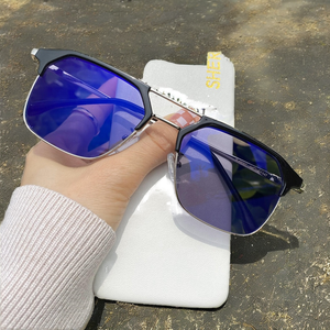 2025 nueva llegada Polygon Metal PC Anti-Blue Light <span class=keywords><strong>Gafas</strong></span> Sol Anti-Reflect Photogray para hombres Diamond Turn Black Sun fotocromático - Product Image 2