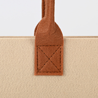 Sac fourre-tout pliable en feutre épais, personnalisé avec logo imprimé, écologique, recyclable, réutilisable, pour le shopping, les boutiques et les cadeaux