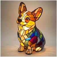Lampe de bureau à LED style moderne, magique et coloré pour chien, table de chevet, veilleuse artistique pour le salon