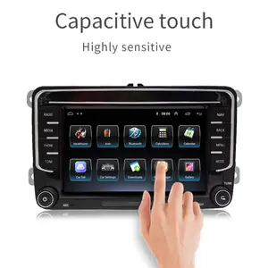 Autoradio con CarPlay Android da 7 ''2 Din radio stereo per auto con GPS Wi-Fi FM per VW RNS 510 PASSAT POLO GOLF 5 6 TOURAN