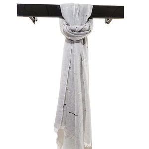 Custom Wholesale Soft Luxury Textured <strong>Paisley</strong> Cashmere <strong>Scarf</strong> <strong>Pashmina</strong> - Product Image 2