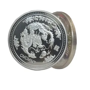 Deutsch Silber Geschenk artikel 1 Troy OZ Deutsch Silber Drachen Runde Münze C98