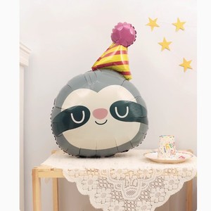 Decorazioni per Feste di Compleanno Palloncini in Alluminio a Forma di Animali Cartoni Animati Ornamenti Carini per Bambini di Un Anno Allestimento Parete di Sfondo - Product Image 3