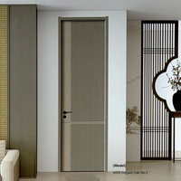 Harga Grosir Pintu Interior Kayu Ringan QD-SD-2001-A Pintu Kayu Kristal Karbon Minimalis Modern dengan Isian Inti Graphene