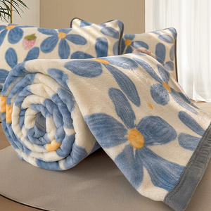 Qdshensuli DDP Để Úc Hot Bán Siêu Mềm Tinh Khiết Nhuộm Flannel Chăn Cổ Phiếu Len Chăn Dài Cọc ấm cúng Khuyến Mại Chăn - Product Image 1