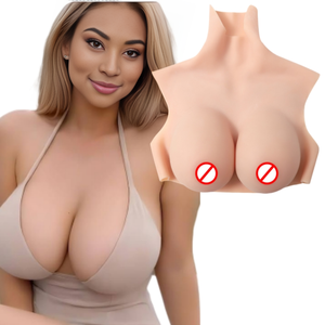 Il <span class=keywords><strong>seno</strong></span> finto in Silicone aggiornato forma tette indossabili realistiche senza schienale per il travestimento da uomo a <span class=keywords><strong>donna</strong></span> Transgender Cosplayer - Product Image 1