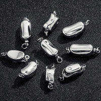 Boutons en acier inoxydable pour bricolage, accessoires en gros pour la fabrication de bijoux DIY