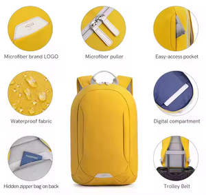 <strong>2025</strong> Trendy Solid Color <strong>Backpack</strong> - Lightweight &amp; Water Resistant Recycled Polyester for Women &amp; Teens, Ideal School Bookbag - Product Image 2