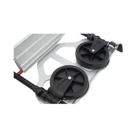 Offre Flash : Échelle à Pédales Portable en Acier Carbone Antidérapante à 3 Marches, Chariot à Main, Capacité 330lbs, EN131, pour Escalier, Extérieur, Salle de Bain