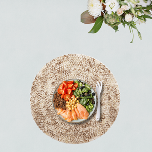 Juego de Manteles Individuales Redondos de Cuero PVC Ecológico, Diseño Antideslizante con Drenaje, Resistentes al Calor, para Hogar, Restaurante, Hotel, Novedad 2026 - Product Image 1