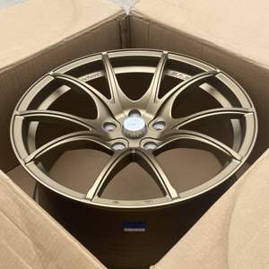 Jante en alliage formant du flux Roue en alliage de <span class=keywords><strong>voiture</strong></span> de tourisme 17 18 19 pouces 5*112 5*120 5*114.3 <span class=keywords><strong>Prix</strong></span> bon marché Couleur bronze - Product Image 5