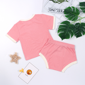 ชุดเสื้อผ้าขาสั้นสำหรับเด็กทารกแรกเกิดชุด2ชิ้นทำจากไม้ไผ่ - Product Image 6