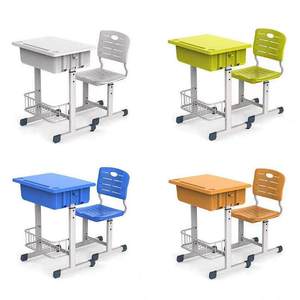 Meubles scolaires bon marché, bureau et chaise d'école japonais, chaises et table d'école confortables pour l'école - Product Image 1