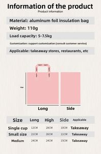 Insulated Non-Woven Lunch Cooler Bag for Warm Food and Pastries to Go - Product Image 6