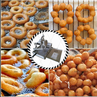 Mini máquina para hacer rosquillas con freidora e inyector para rosquillas redondas Mochi Donuts de cono de estilo africano y máquina de garra de glaseado