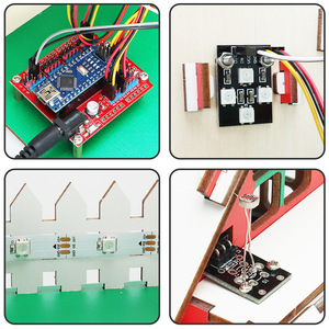 DIY 스마트 홈 STEM 코딩 대화 형 코딩 및 교육 프로젝트가있는 어린이를위한 크리스마스 하우스 학습 선물 세트 - Product Image 2