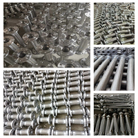 Tuyau flexible métallique tressé haute résistance à prix direct usine, extrémité à bride, résistant aux produits chimiques et à la corrosion pour tuyauterie industrielle