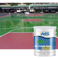 Sampel Gratis YMS 100% Solid Tanpa Pelarut Dua Komponen Pelapis Epoksi Cair Self-Leveling untuk Substrat Beton, Anti Gores