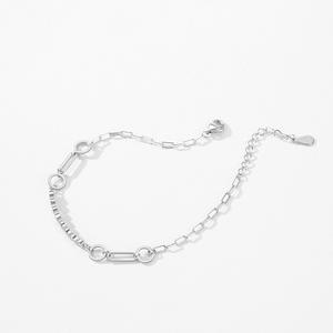 S925 Sterling Silver Super Sparkling Zircon Geometric Chain <b>Bracelet</b> <b>for</b> <b>Women</b> Valentine's Day Gift Customizable <b>copper</b> version - Product Image 4