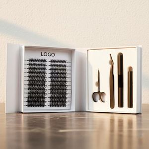 Falsies Kit de grappes de cils à la maison Extensions de cils Lash Cluster Curl D Diy Eyelash Set Cluster Lashes - Product Image 1