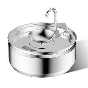 Bebedero Automático Moderno y Ecológico de Acero Inoxidable de 3.2L con Pantalla LCD y Ventana Vertical de Nivel de Agua para Gatos de Todas las Edades - Product Image 3